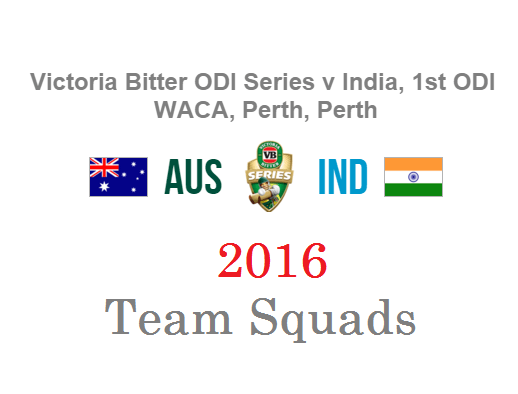 india vs australia 2016 team squad