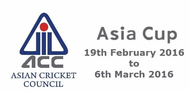 asia cup 2016 T20