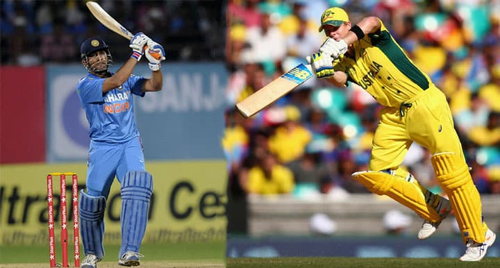 India vs Australia MS Dhoni and Steve Smith