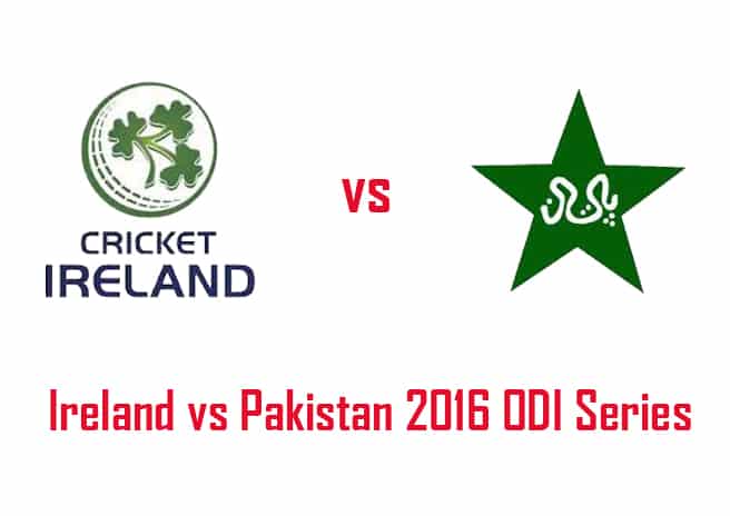 Ireland vs Pakistan 2016 ODI series