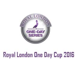 Royal London Cup 2016 Points table