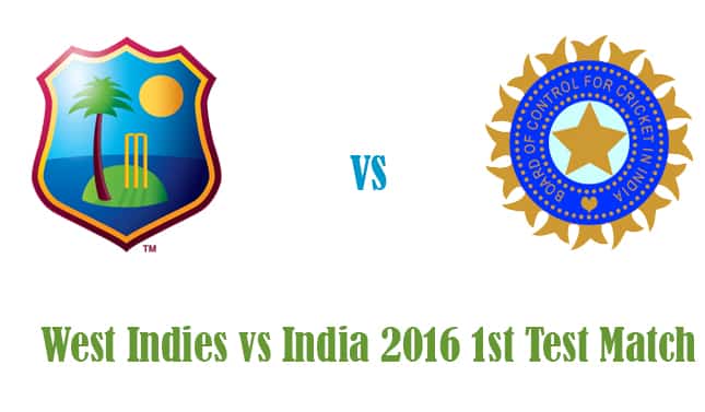 WI vs IND 2016 1st test match
