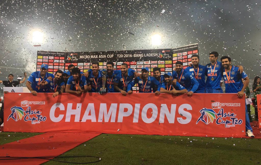 India asia cup 2016 champion