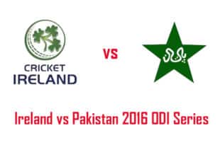 Ireland vs Pakistan 2016 ODI series